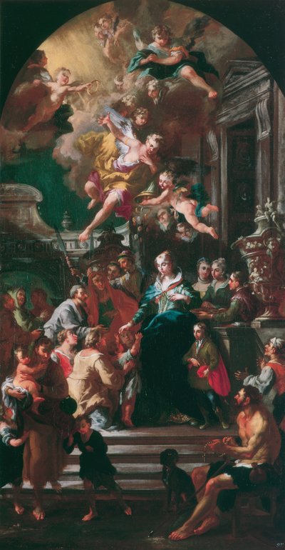 Alms Donation of St. Elizabeth of Portugal by Daniel Gran